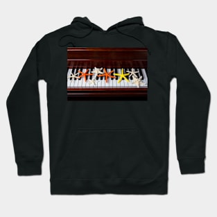 Starfish On Piano Keys Hoodie